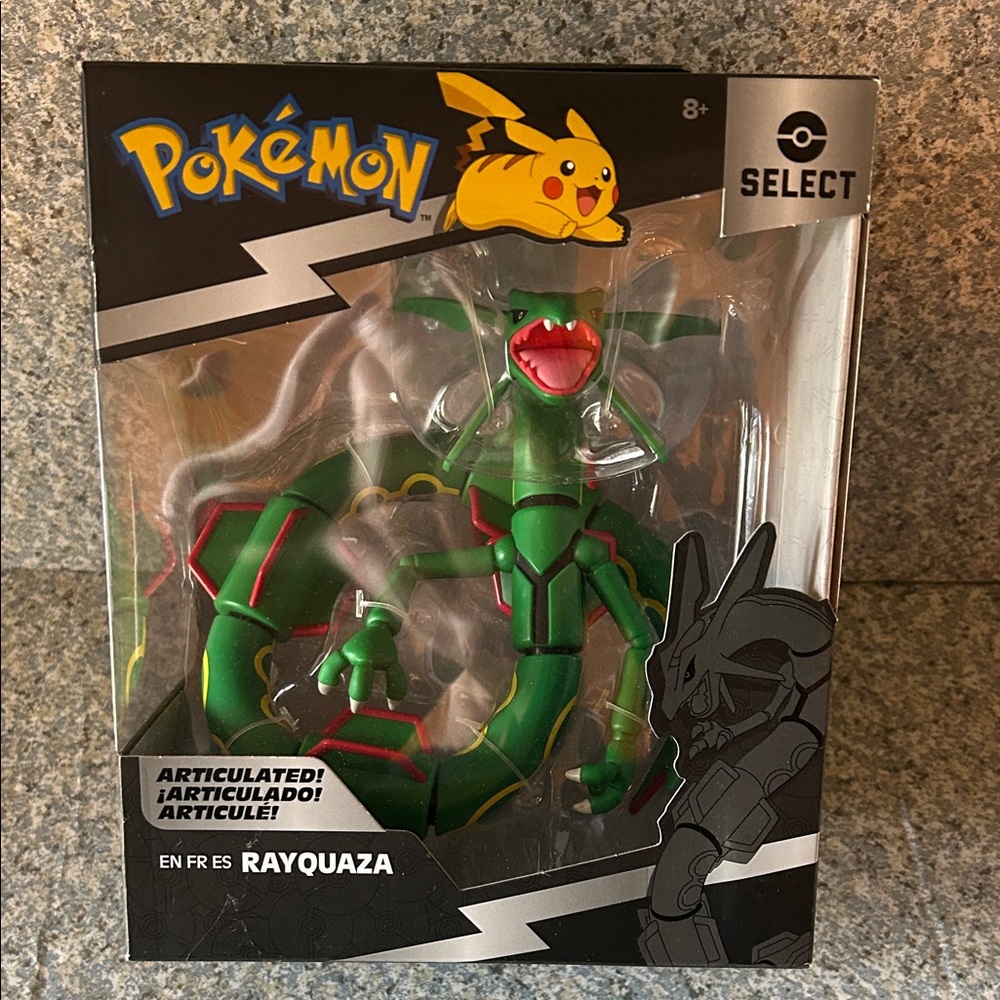 Pokémon Articulated Rayquaza Figure - NEW!!!